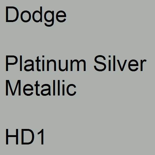 Dodge, Platinum Silver Metallic, HD1.